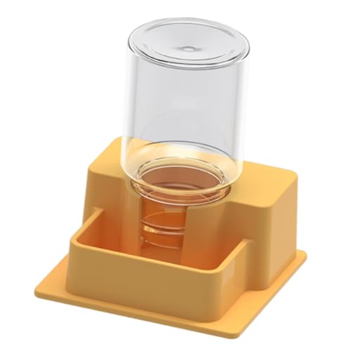Qianly Reptilien Wasserspender Selbstnachfüllende Wasserflasche Und Wassernapf Als Trinkautomat Und Trinkschale Abnehmbar Zur Reinigung für Terrarien Und Sal, Gelb Qianly Reptilien Wasserspender Selbstnachfüllende Wasserflasche Und Wassernapf Als Trinkautomat Und Trinkschale Abnehmbar Zur Reinigung für Terrarien Und Sal, Gelb von Qianly