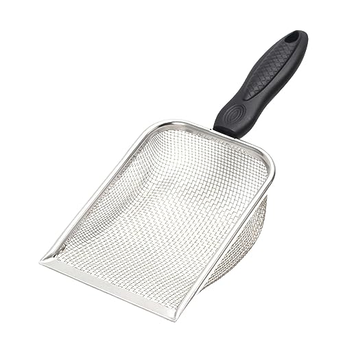 Qianly Sandschaufel Aus Edelstahl für Reptilien, Sandstreu Sieb, Feinmaschiges Metallsieb für Reptilienstreu, für Sandstreu, PP-Griff, 2,9 mm Maschenweite Qianly Sandschaufel Aus Edelstahl für Reptilien, Sandstreu Sieb, Feinmaschiges Metallsieb für Reptilienstreu, für Sandstreu, PP-Griff, 2,9 mm Maschenweite von Qianly