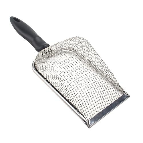 Qianly Sandschaufel Aus Edelstahl für Reptilien, Sandstreu Sieb, Feinmaschiges Metallsieb für Reptilienstreu, für Sandstreu, PP-Griff, 4,5 mm Maschenweite Qianly Sandschaufel Aus Edelstahl für Reptilien, Sandstreu Sieb, Feinmaschiges Metallsieb für Reptilienstreu, für Sandstreu, PP-Griff, 4,5 mm Maschenweite von Qianly