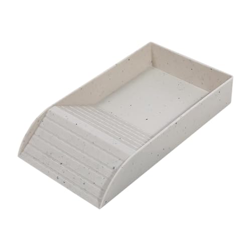 Qianly Schildkröte Wasserschale Schildkröte Fütterungsteller Dekorationen Schildkröten Bad Reptilien Wasserschale für Skorpion Hamster Schildkröte, Granite L von Qianly