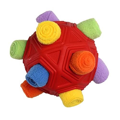 Qianly Schnüffelball für Hunde, Regenbogen Futterinstinkttraining, Schnüffelspielzeug für Hunde von Qianly