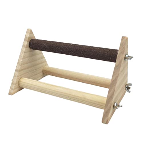 Qianly Spielständer für Papageien Aus Holz, Spielständer für Vögel, Tragbarer Vogelständer, Sitzstange für Kanarienvögel, Nymphensittiche, gefrostet Qianly Spielständer für Papageien Aus Holz, Spielständer für Vögel, Tragbarer Vogelständer, Sitzstange für Kanarienvögel, Nymphensittiche, gefrostet von Qianly