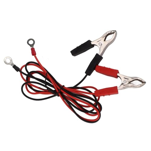 Qianly Starthilfekabel für Elektrozäune, Zaunsystem, Ladekabel für Elektrozäune für Den Garten, Kleiner Clip von Qianly