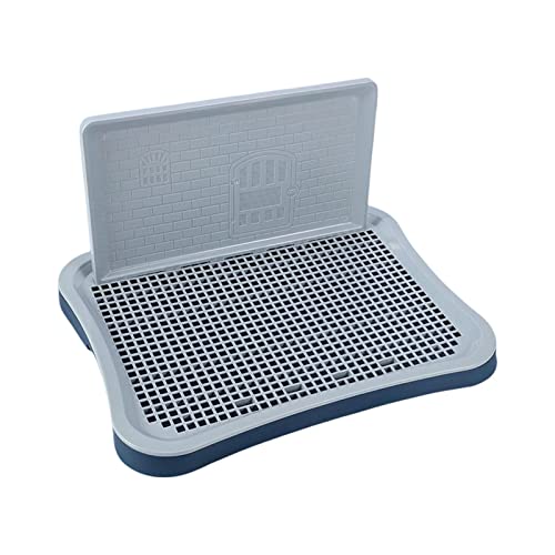 Qianly Tragbare Toilettenschale für Haustiere mit Harnsäulen Und Pee Pad für Hunde Und Katzen, Marine Qianly Tragbare Toilettenschale für Haustiere mit Harnsäulen Und Pee Pad für Hunde Und Katzen, Marine von Qianly