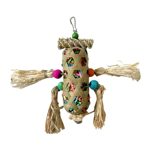 Qianly Vogelkäfig Hängespielzeug, Vogel Kauspielzeug für Kanarienkakadus, Kleine Vögel Qianly Vogelkäfig Hängespielzeug, Vogel Kauspielzeug für Kanarienkakadus, Kleine Vögel von Qianly