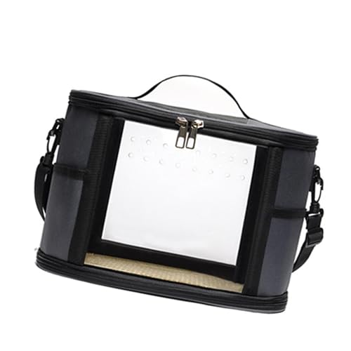 Qianly Vogelträger -Tasche Kleiner Tierträger Vogel Reiseträger Haustasche für Sittiche, Gray S von Qianly