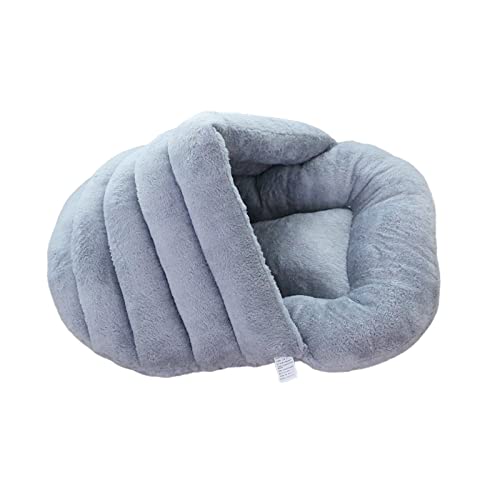 Qianly Warmes Katzenbett in Pantoffelform, Höhlen Haustierschlafsack, Maße 20,5 X 15,7 Zoll, Tragbar, Faltbar, Hübsch, Waschbar, Haustierbedarf, GRAU Qianly Warmes Katzenbett in Pantoffelform, Höhlen Haustierschlafsack, Maße 20,5 X 15,7 Zoll, Tragbar, Faltbar, Hübsch, Waschbar, Haustierbedarf, GRAU von Qianly