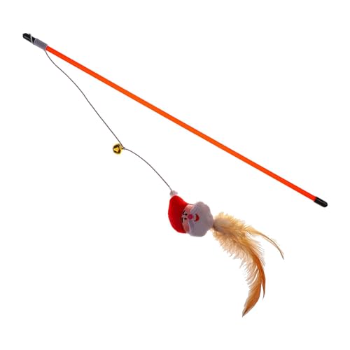 Qianly Weihnachtsspielzeug für Katzen mit Glocke, Langer Stab, Unterhaltsame, Trainingsspielzeug für Katzen, Weihnachtsmann Qianly Weihnachtsspielzeug für Katzen mit Glocke, Langer Stab, Unterhaltsame, Trainingsspielzeug für Katzen, Weihnachtsmann von Qianly