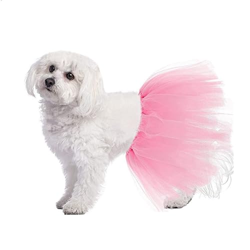 DDQ01 Tutu für Hunde, rosa Spitzenrock, Prinzessinnen-Tutu für große, mittelgroße und kleine Hunde, Kleid, Halloween-Kostüm, Katzen-Outfit, Geburtstag, Hochzeit, Party, Foto-Requisite, Zubehör DDQ01 Tutu für Hunde, rosa Spitzenrock, Prinzessinnen-Tutu für große, mittelgroße und kleine Hunde, Kleid, Halloween-Kostüm, Katzen-Outfit, Geburtstag, Hochzeit, Party, Foto-Requisite, Zubehör von Qiansail