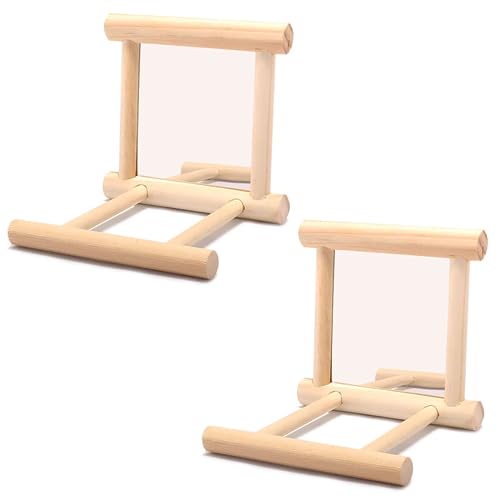 2Pcs Papagei Hanging Swing Mirror Fun Wooden Papagei Mirror Hanging Wooden Bird Mirror Toy Papagei Toy Wellensittich Mirror for Small Birds 2Pcs Papagei Hanging Swing Mirror Fun Wooden Papagei Mirror Hanging Wooden Bird Mirror Toy Papagei Toy Wellensittich Mirror for Small Birds von Qianxihu