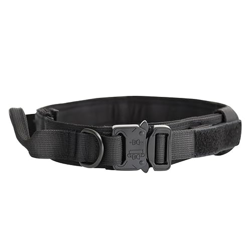Militärhalsbänder für Hunde Großes Hundehalsband mit Metallschnalle Nylon Schwarzes Trainingshalsband Schwarzes Hundehalsband Verstellbares Nylonhalsband für Hunde Training und Spazierengehen Militärhalsbänder für Hunde Großes Hundehalsband mit Metallschnalle Nylon Schwarzes Trainingshalsband Schwarzes Hundehalsband Verstellbares Nylonhalsband für Hunde Training und Spazierengehen von Qianxihu