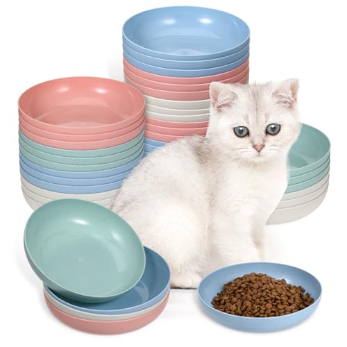 Katzennapf, Schnurrhaarfreundlich, flach, breit, Haustierfutter, Wassernapf, 15,2 cm, Schnurrhaar, Müdigkeit, Katzennapf, langlebig, Weizenstroh, Haustierteller, Katzen-Futternapf für drinnen und Katzennapf, Schnurrhaarfreundlich, flach, breit, Haustierfutter, Wassernapf, 15,2 cm, Schnurrhaar, Müdigkeit, Katzennapf, langlebig, Weizenstroh, Haustierteller, Katzen-Futternapf für drinnen und von Qianyu