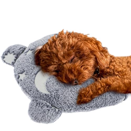Kissen für Katzen, Welpen, Hunde, weiches Haustier-beruhigendes Spielzeug, U-förmig, kleine Hunde, flauschig, halber Donut-Kuscheltier, nachtleuchtendes Katzenbett, Zubehör für den Innenbereich von Qianyu