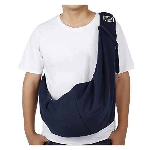 Hundetasche,Tragetasche Hund Pet Welpen-Träger im Freien Reise Hund Umhängetasche Mesh Oxford Einzelkomfort Sling Umhängetasche Handtasche Beutel(Pet backpack 4) von QiaoJun