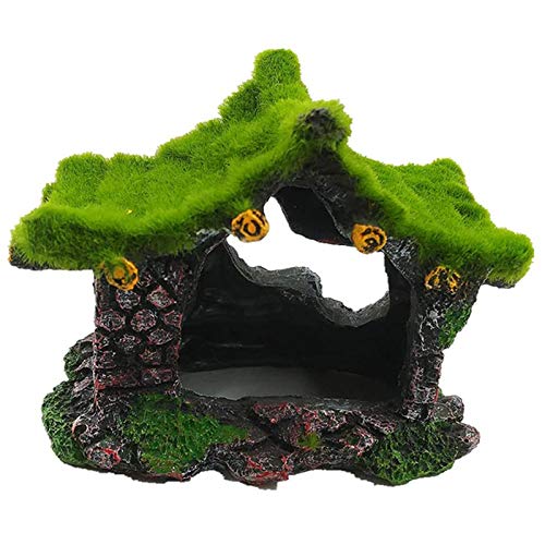 Qiaohome Aquarium Dekoration Haus Harz Hohlhaus Beta Fisch Log Treibholz Zubehör Höhle Dekoration Tank Qiaohome Aquarium Dekoration Haus Harz Hohlhaus Beta Fisch Log Treibholz Zubehör Höhle Dekoration Tank von Qiaohome