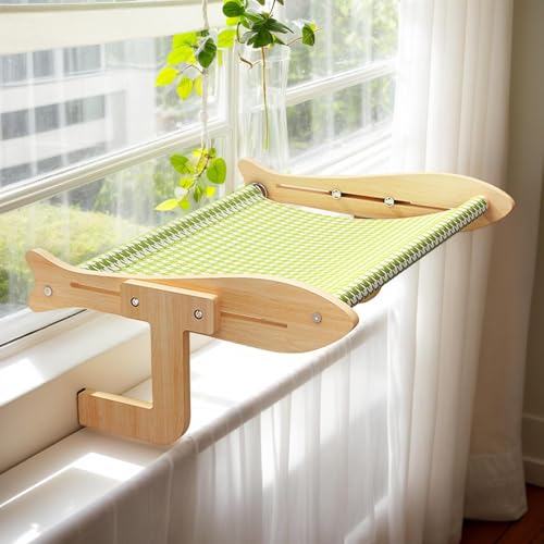 Plüsch Katzen Hängematte Fensters, 45x35x18cm Weicher Katzen Fensterliege, Katzenbett Fensters, Hängematte KatzeFenster Stabils FürKatzen, KatzenHängematte von Qidures