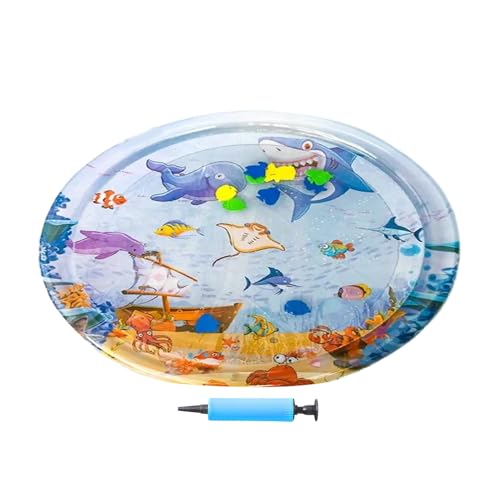 Qidures Wasser Sensor Spielmatte Für Katzen, Auslaufsichere Wasserspielmatte Für Katzen Hochwertige Verdickte Sensorische Wasser Spielmatte Sensor Water Play-mat Aufblasbare Wassersensor Spielmatte von Qidures