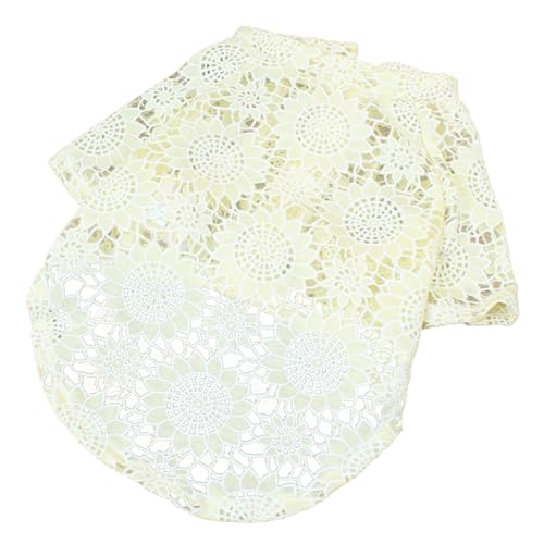 Qiebenav Einfach anzuziehen, Haustier-Pyjama, Haustierkleidung, Sommer, Spitze, hohles Design, Haustiermantel, weich, bequem, atmungsaktiv, Hundekleidung, Haustierbedarf, Gelb, Größe M Qiebenav Einfach anzuziehen, Haustier-Pyjama, Haustierkleidung, Sommer, Spitze, hohles Design, Haustiermantel, weich, bequem, atmungsaktiv, Hundekleidung, Haustierbedarf, Gelb, Größe M von Qiebenav