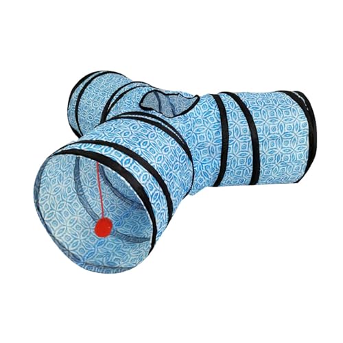Qiebenav Indoor Katzenspielzeug Geräumiger Katzentunnel Katzenspielzeug Tragbares Faltbares 3-Wege-Haustier-Tunnelrohr mit Ball Spielzeug Reißfestes Reisefreundliches Katzenspielzeug A Qiebenav Indoor Katzenspielzeug Geräumiger Katzentunnel Katzenspielzeug Tragbares Faltbares 3-Wege-Haustier-Tunnelrohr mit Ball Spielzeug Reißfestes Reisefreundliches Katzenspielzeug A von Qiebenav