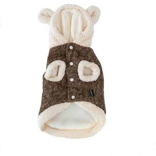 Coffee M Wintermantel für Katzen und Hunde, warme und wasserdichte Schneeanzüge mit integriertem Geschirr für kleine und mittelgroße Hunde und Katzen Coffee M Wintermantel für Katzen und Hunde, warme und wasserdichte Schneeanzüge mit integriertem Geschirr für kleine und mittelgroße Hunde und Katzen von Qigeneimu