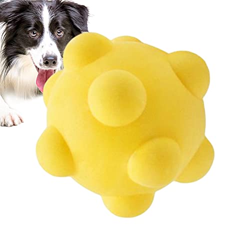 Qihuyi Hundespielzeugball, Hüpfender Apportierball für Hunde,Quietschendes Hundespielzeug für große Hunde, Hundespielzeug für Aggressive Kauer, robuster, stacheliger Hundeball, langlebiger Hundeball von Qihuyi