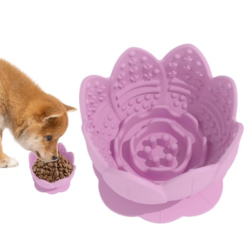 Hund Slow Feeder Futternapf | Haustier Silikon Fütterungsnapf - Blumenform Anti-Ersticken Hund Langsamfütterer Zur Mentalen Stimulation Für Welpentraining Seniorenhunde Reisen Für Innen- Und Hund Slow Feeder Futternapf | Haustier Silikon Fütterungsnapf - Blumenform Anti-Ersticken Hund Langsamfütterer Zur Mentalen Stimulation Für Welpentraining Seniorenhunde Reisen Für Innen- Und von Qikam