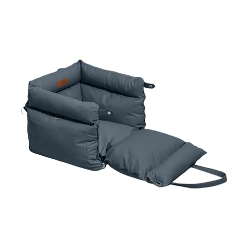 Hundesitz | Waschbarer Autositz für kleine und mittlere Hunde,Ganzjährig wasserdichte Tiertransportbox Bequem Für Langstrecken Camping Pendeln Tägliche Ausflüge von Qikam