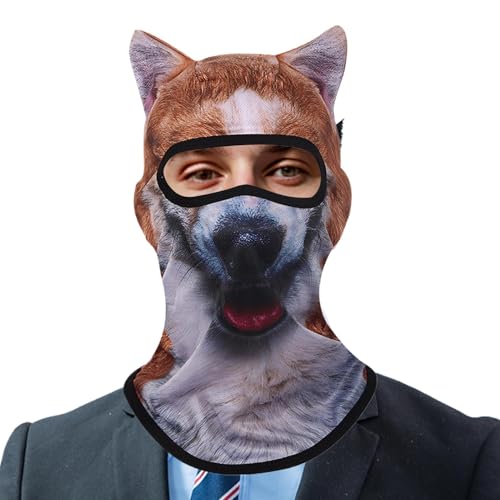 Qikam Tiersonnenschutz Masque, Sonnenschutzbedeckung,Atmungsaktives Maske mit tierischen Ohren | Winter Kopfbedeckungshaube vollständige Abdeckung mit Ohren für Aktivitäten im Freien Qikam Tiersonnenschutz Masque, Sonnenschutzbedeckung,Atmungsaktives Maske mit tierischen Ohren | Winter Kopfbedeckungshaube vollständige Abdeckung mit Ohren für Aktivitäten im Freien von Qikam