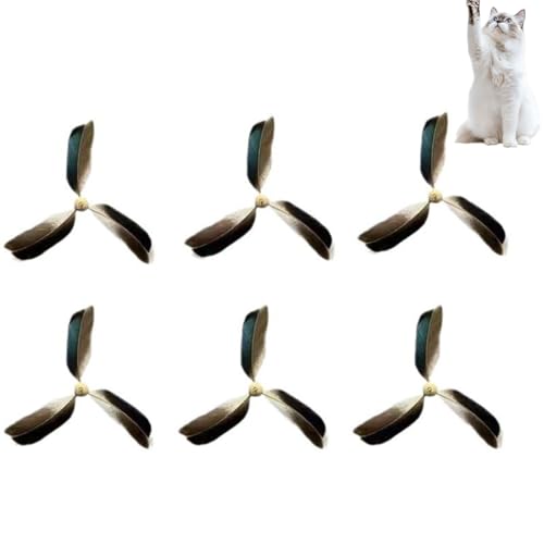 6 x Katzenstab-Spielzeug, interaktives Katzenspielzeug, Katzenfederstab, Ersatz-Katzenspielzeug-Nachfüllpackungen, C/at F/Eather Propeller W/und To/y l, Fea/ther Nachfüll-Teaser Ca/t To/y, F/Eather 6 x Katzenstab-Spielzeug, interaktives Katzenspielzeug, Katzenfederstab, Ersatz-Katzenspielzeug-Nachfüllpackungen, C/at F/Eather Propeller W/und To/y l, Fea/ther Nachfüll-Teaser Ca/t To/y, F/Eather von QinZiEn