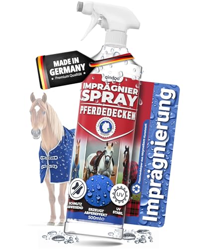 Qindoo Imprägnierspray für Pferdedecken, Wasser & Schmutz abweisender Schutz für Decken vom Pferd, Atmungsaktiv & Rückstandsfrei, PFC frei, Made in Germany, 500 ml Qindoo Imprägnierspray für Pferdedecken, Wasser & Schmutz abweisender Schutz für Decken vom Pferd, Atmungsaktiv & Rückstandsfrei, PFC frei, Made in Germany, 500 ml von Qindoo