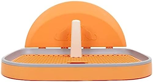 Hundetöpfchen-Tablett, tragbarer Halter, Haustier-Töpfchen mit Wandabdeckung, abnehmbares Innen-Welpen-PIPI-Pad, Orange Hundetöpfchen-Tablett, tragbarer Halter, Haustier-Töpfchen mit Wandabdeckung, abnehmbares Innen-Welpen-PIPI-Pad, Orange von Qingingg