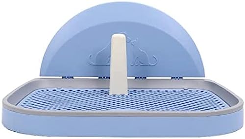 Hundetöpfchen-Tablett, tragbarer Halter, Haustier-Töpfchen mit Wandabdeckung, abnehmbares Welpen-PIPI-Pad für den Innenbereich, blau Hundetöpfchen-Tablett, tragbarer Halter, Haustier-Töpfchen mit Wandabdeckung, abnehmbares Welpen-PIPI-Pad für den Innenbereich, blau von Qingingg