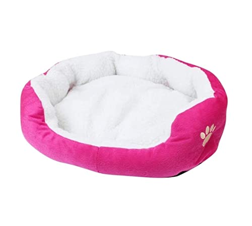 Katzenbett Kätzchen Bett Haustier Bett Haustier Bett für kleine mittelgrockne Hundekiste Kiste Weich Bettwäsche alle Jahreszeiten Welpe Hundehaus Haustierbett Haustier Kissen Höhle (Rosa, 50 cm x 40 von Qinhaixi