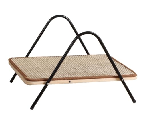 Katzenkratzen Möbel, Katzenkratzer Katze Kratzer mit Metallhalterung Katzenkratzer Mehrzweck für Innenzubehör für Katzen (schwarz) von Qinhaixi