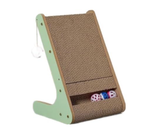 Katzenkratzen Möbel, Katzenkratzer L Form Wellpapier Katzenpolster Kratzkappe mit Ball für Innenzubehör für Katzen Katzenkratzen Möbel, Katzenkratzer L Form Wellpapier Katzenpolster Kratzkappe mit Ball für Innenzubehör für Katzen von Qinhaixi