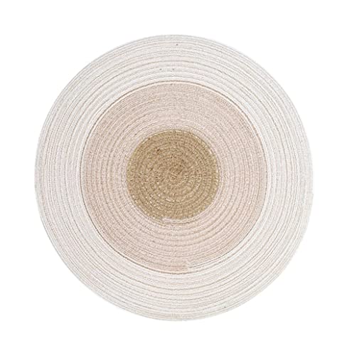 Katzenkratzermöbel, Katzenschaber -Matten -Sofa -Deckungs Möbelschutz Kratzplatte Kätzchen Kratzer Klauen Katzen Ramie Fibre Round Pad Accessoires für Katzen (Bruin) von Qinhaixi