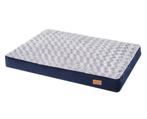 Qinhaixi Katzenbettkätzchen Betthundbetten für mittelgroße Hunde Bett Orthopädische Hundebett wasserdichtes Hundebett mit Abnehmbarer Waschabdeckung Haustierkissenhöhle (D, 102 * 70 * 10 cm) von Qinhaixi