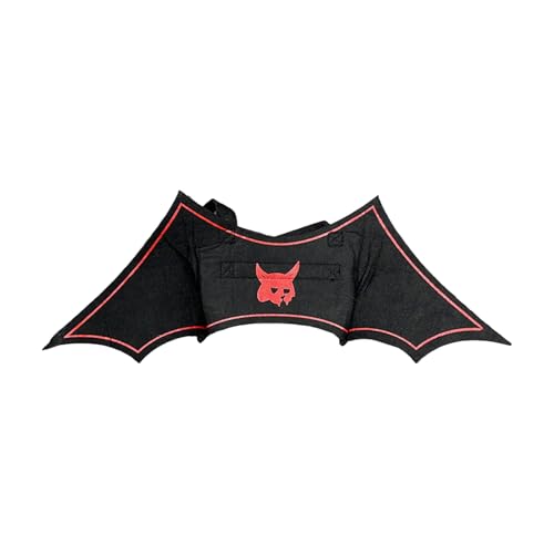 Qinlenyan Bequemes Tragegefühl für Haustiere, verstellbar, selbstklebend, Haustierkostüm, Halloween, Fledermausflügel, Filz, Geschirr, Kleidung, Cosplay, Party, Verkleidungszubehör, Katzen, Rot Qinlenyan Bequemes Tragegefühl für Haustiere, verstellbar, selbstklebend, Haustierkostüm, Halloween, Fledermausflügel, Filz, Geschirr, Kleidung, Cosplay, Party, Verkleidungszubehör, Katzen, Rot von Qinlenyan