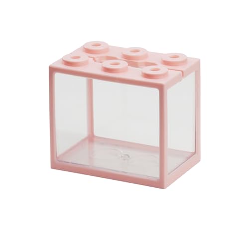 Qinlenyan Dekoratives Aquarium, 6 Belüftungslöcher, niedlich, Mehrzweck-Box für Reptilien, Quallen, Bauernbecken, Rosa Qinlenyan Dekoratives Aquarium, 6 Belüftungslöcher, niedlich, Mehrzweck-Box für Reptilien, Quallen, Bauernbecken, Rosa von Qinlenyan