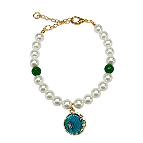 Qinlenyan Halsband für Haustiere, mit Erdbeeranhänger, verstellbar, stilvoll, attraktiv, Grün, Größe M Qinlenyan Halsband für Haustiere, mit Erdbeeranhänger, verstellbar, stilvoll, attraktiv, Grün, Größe M von Qinlenyan