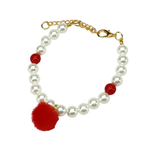 Qinlenyan Halsband für Haustiere, mit Erdbeeranhänger, verstellbar, stilvoll, attraktiv, Rot, Größe M Qinlenyan Halsband für Haustiere, mit Erdbeeranhänger, verstellbar, stilvoll, attraktiv, Rot, Größe M von Qinlenyan