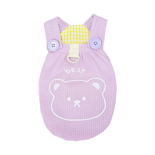 Qinlenyan Haustier-Mieder, weiches Cartoon-Bär-Muster, Sommer-Shirt, hübsches Violett, Größe 2XL Qinlenyan Haustier-Mieder, weiches Cartoon-Bär-Muster, Sommer-Shirt, hübsches Violett, Größe 2XL von Qinlenyan