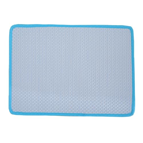Qinlenyan Haustier-Sommerdecke, feuchtigkeitsableitend, selbstkühlende Hundematte, Belüftung, Blau, Größe L Qinlenyan Haustier-Sommerdecke, feuchtigkeitsableitend, selbstkühlende Hundematte, Belüftung, Blau, Größe L von Qinlenyan