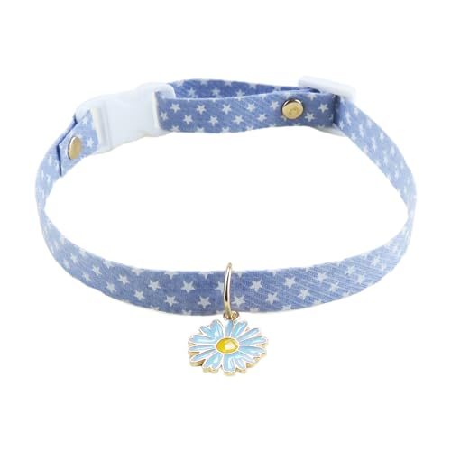 Qinlenyan Haustierhalsband, verstellbar, Katzenhalsband, Frühlingskatzenhalsband mit Glockenanhänger, verstellbare Haustier-Halskette für kleine, mittelgroße Hunde, Katzen, sicheres Haustierzubehör, Qinlenyan Haustierhalsband, verstellbar, Katzenhalsband, Frühlingskatzenhalsband mit Glockenanhänger, verstellbare Haustier-Halskette für kleine, mittelgroße Hunde, Katzen, sicheres Haustierzubehör, von Qinlenyan