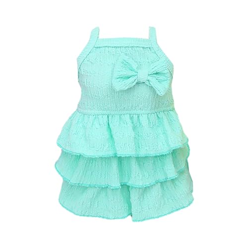 Qinlenyan Hundekleid für Hunde, mehrlagiger Saum, Prinzessinnenkleid, ärmellos, Grün, Größe XXL Qinlenyan Hundekleid für Hunde, mehrlagiger Saum, Prinzessinnenkleid, ärmellos, Grün, Größe XXL von Qinlenyan