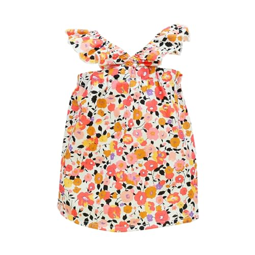 Qinlenyan Hundekleid für den Sommer, für Hunde, Welpen, Blumenmuster, dekorativ, attraktiv, Rot, Größe XS von Qinlenyan