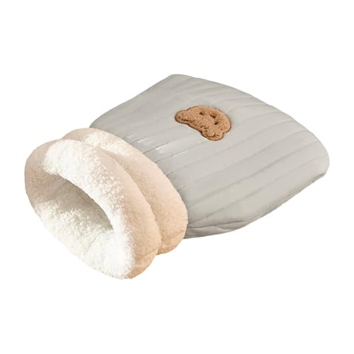 Qinlenyan Katzen-Schlafbett, warmes Katzenbett, Höhlenschlafsack, gemütliche Katzenbetten für Katzen im Innenbereich, Fleece-Haustier-Schlafbett, wärmende Unterlage für Katzen und kleine Hunde G Qinlenyan Katzen-Schlafbett, warmes Katzenbett, Höhlenschlafsack, gemütliche Katzenbetten für Katzen im Innenbereich, Fleece-Haustier-Schlafbett, wärmende Unterlage für Katzen und kleine Hunde G von Qinlenyan