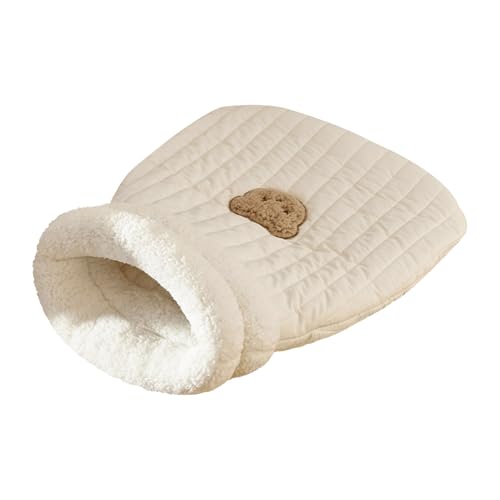 Qinlenyan Katzen-Schlafbett, warmes Katzenbett, Höhlenschlafsack, gemütliche Katzenbetten für Katzen im Innenbereich, Fleece-Haustier-Schlafbett, wärmende Unterlage für Katzen und kleine Hunde W Qinlenyan Katzen-Schlafbett, warmes Katzenbett, Höhlenschlafsack, gemütliche Katzenbetten für Katzen im Innenbereich, Fleece-Haustier-Schlafbett, wärmende Unterlage für Katzen und kleine Hunde W von Qinlenyan