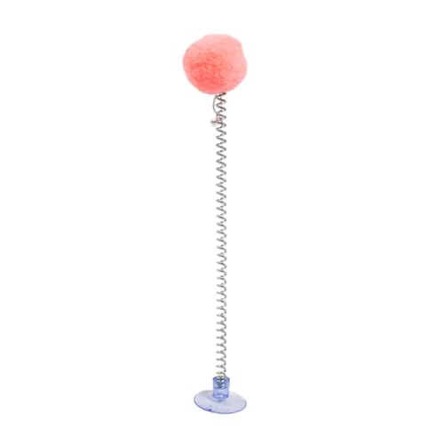 Qinlenyan Katzenspielzeug, weicher künstlicher Samtstoff, Plüschtier, Spring-Typ-Teaser mit Kugel, Saugnapf, Bodenstab, Glockenkopf, Unterhaltung für den Innenbereich, Rosa Qinlenyan Katzenspielzeug, weicher künstlicher Samtstoff, Plüschtier, Spring-Typ-Teaser mit Kugel, Saugnapf, Bodenstab, Glockenkopf, Unterhaltung für den Innenbereich, Rosa von Qinlenyan