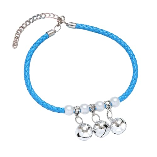 Qinlenyan Langlebiges, geflochtenes Seil, Haustierhalsband, Kreis, exquisites Haustierhalsband, verstellbare Katzen- und Hundehalskette mit abnehmbarem Glockenanhänger, Haustierbedarf, Blau, S Qinlenyan Langlebiges, geflochtenes Seil, Haustierhalsband, Kreis, exquisites Haustierhalsband, verstellbare Katzen- und Hundehalskette mit abnehmbarem Glockenanhänger, Haustierbedarf, Blau, S von Qinlenyan